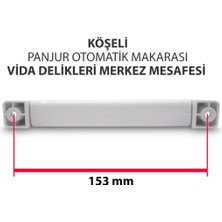 Makara Panjur Makarası (Köşeli Model, Panjur Ipi) Beyaz - 5 Mt