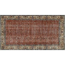 Sempati Halı Eşsız Anadolu Vintage Eskıtme El Dokuma Halı  116 X 216 Cm 9589