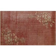 Sempati Halı Gerçek El Dokuma Eskıtme Vintage Halı  165 X 275 Cm 9626