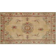 Sempati Halı Gerçek El Dokuma Eskıtme Vintage Halı  159 X 277 Cm 9715