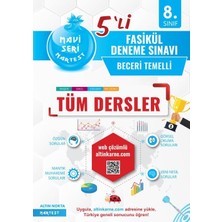 Nartest Yayınevi 8. Sınıf LGS 5'li Mavi Tüm Dersler Fasikül Deneme