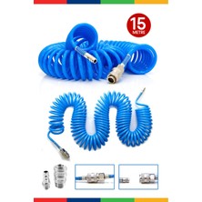 Proxtech  Havalı Üstten Depo 1,3mm  Boya Tabancası, Spiral Hava HORTUMU15 mt Hava Jakı  Takım Set