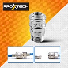 Proxtech  Havalı Üstten Depo 1,3mm  Boya Tabancası, Spiral Hava HORTUMU15 mt Hava Jakı  Takım Set