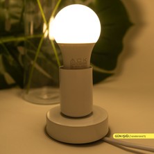 Ack 9W 10'lu Paket LED A60 Ampul 3000K Gün Işığı E27