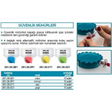 Isolab 061.09.0B1 Güvenlik Mühürü  Geniş Ağızlı Şişeler Için  Mavi Renkli 10 Adet