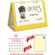 Cabuk Baskı 2023 Takvim, Atatürk Masa Takvimi 2023, 2023 Üçgen Takvim, 2023 Spiralli Masa Takvimi