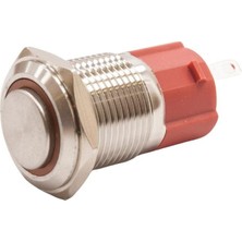 Motorobit 16D-G1Z-E 16MM Çıkık Anahtarlı Işıklı Metal Buton - Sarı