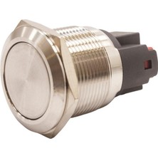 Motorobit 22E-P1 22MM Düz Yaylı Metal Buton