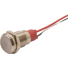 Motorobit 10L-P1 10MM 12-24V Kablolu Metal Sinyal Lambası - Beyaz