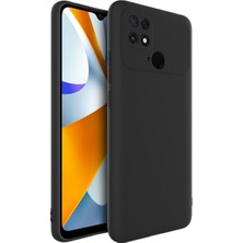 Microcase Xiaomi Poco C40 Matte Serisi Silikon Tpu Kılıf - Siyah