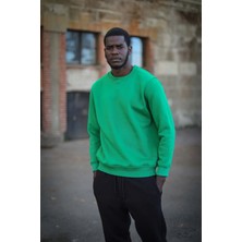 Rocqerx R-5664 Muskalı Bisiklet Yaka Kol ve Etek Kaşkorse Üç Iplik Şardonlu Sweat