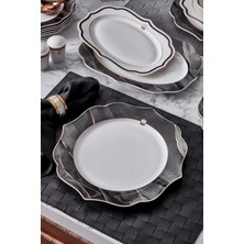 Neva N3354 Marble Plus Romantik 56 Parça 12 Kişilik Yemek Takımı