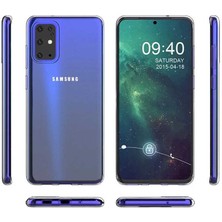 Kip GSM Galaxy A91 (S10 Lite) Kılıf Için Tasarlanan Kristal Şeffaf Kaymaz Silikon Kılıf