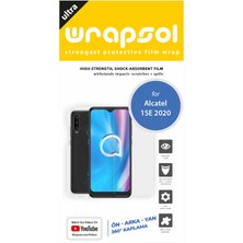 Wrapsol Alcatel 1se 2020 Full Body Ekran Koruyucu Ön Arka Yan Darbe Emici Poliüretan Film