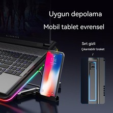 Demon Knight Ayarlanabilir Rgb Dizüstü Bilgisayar Laptop Soğutucu (Yurt Dışından)