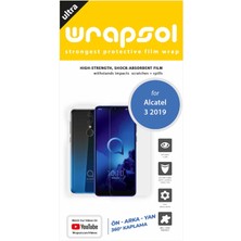 Wrapsol Alcatel 3 2019 Full Body Ekran Koruyucu Ön Arka Yan Darbe Emici Poliüretan Film