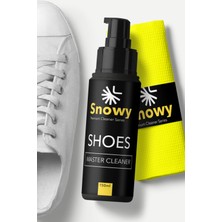 Snowy Shoes Master Cleaner Fırça Temizleme Spreyi Finish Bezi Ayakkabı Temizleme 3'lü Set