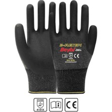 Beybi B-FLEX134 Siyah Likralı Nitril Iş Eldiveni 10 Beden 12 Çift