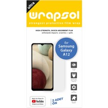 Wrapsol Galaxy A12 Ekran Koruyucu Darbe Emici Poliüretan Film Amerika Üretimi