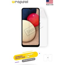 Wrapsol Galaxy A02S Ekran Koruyucu Darbe Emici Poliüretan Film Amerika Üretimi