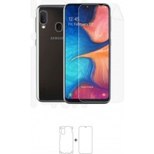 Wrapsol Galaxy A20E Full Body Ekran Koruyucu Ön Arka Yan Darbe Emici Poliüretan Film