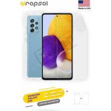 Wrapsol Galaxy A72 Full Body Ekran Koruyucu Ön Arka Yan Darbe Emici Poliüretan Film