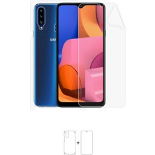 Wrapsol Galaxy A20S Full Body Ekran Koruyucu Ön Arka Yan Darbe Emici Poliüretan Film