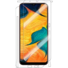 Wrapsol Galaxy A20 Full Body Ekran Koruyucu Ön Arka Yan Darbe Emici Poliüretan Film