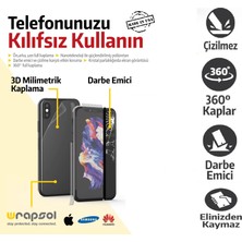 Wrapsol General Mobile 9 Pro Full Body Ekran Koruyucu Ön Arka Yan Darbe Emici Poliüretan Film