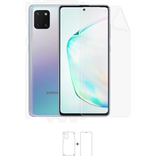 Wrapsol Galaxy Note 10 Lite Full Body Ekran Koruyucu Ön Arka Yan Darbe Emici Poliüretan Film