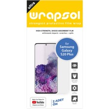 Wrapsol Galaxy S20 Plus Ekran Koruyucu Darbe Emici Poliüretan Film Amerika Üretimi