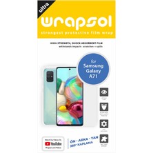 Wrapsol Galaxy A71 Full Body Ekran Koruyucu Ön Arka Yan Darbe Emici Poliüretan Film