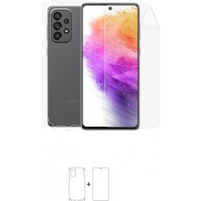 Wrapsol Galaxy A73 5g Full Body Ekran Koruyucu Ön Arka Yan Darbe Emici Poliüretan Film