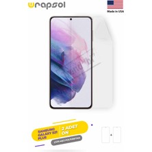 Wrapsol Galaxy S21 Plus Ekran Koruyucu Darbe Emici Poliüretan Film Amerika Üretimi