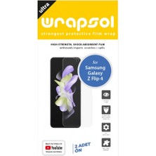 Wrapsol Galaxy Z Flip 4 Ekran Koruyucu Darbe Emici Poliüretan Film Amerika Üretimi