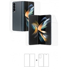 Wrapsol Galaxy Z Fold 4 Full Body Ekran Koruyucu Ön Arka Yan Darbe Emici Poliüretan Film