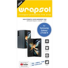 Wrapsol Galaxy Z Fold 4 Full Body Ekran Koruyucu Ön Arka Yan Darbe Emici Poliüretan Film