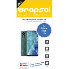 Wrapsol Infinix Hot 11S Full Body Ekran Koruyucu Ön Arka Yan Darbe Emici Poliüretan Film