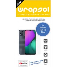 Wrapsol Infinix Hot 10 Play Full Body Ekran Koruyucu Ön Arka Yan Darbe Emici Poliüretan Film