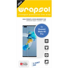 Wrapsol Huawei Mate 40 Pro Ekran Koruyucu Darbe Emici Poliüretan Film Amerika Üretimi