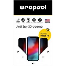 Wrapsol iPhone 12 Pro Mat Hayalet Ekran Koruyucu Yandan Bakınca Görünmeyen Privacy Ekran Koruyucu