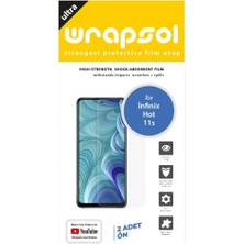 Wrapsol Infinix Hot 11S Ekran Koruyucu Darbe Emici Poliüretan Film Amerika Üretimi