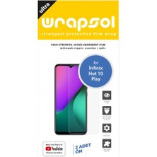 Wrapsol Infinix Hot 10 Play Ekran Koruyucu Darbe Emici Poliüretan Film Amerika Üretimi