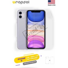 Wrapsol iPhone 11 Full Body Ekran Koruyucu Ön Arka Yan Darbe Emici Poliüretan Film