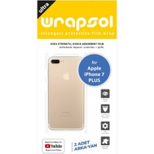 Wrapsol iPhone 7 Plus Arka Yan Koruyucu Darbe Emici Poliüretan Film Amerika Üretimi