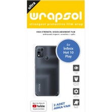 Wrapsol Infinix Hot 10 Play Arka Yan Koruyucu Darbe Emici Poliüretan Film Amerika Üretimi