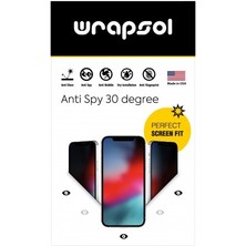 Wrapsol iPhone 13 Mini Mat Hayalet Ekran Koruyucu Yandan Bakınca Görünmeyen Privacy Ekran Koruyucu