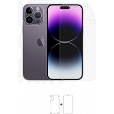 Wrapsol iPhone 14 Pro Max Full Body Ekran Koruyucu Ön Arka Yan Darbe Emici Poliüretan Film