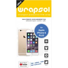 Wrapsol iPhone 6 Plus Arka Yan Koruyucu Darbe Emici Poliüretan Film Amerika Üretimi