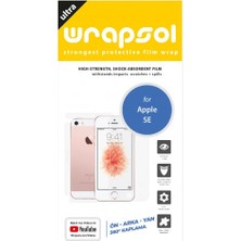 Wrapsol iPhone Se Full Body Ekran Koruyucu Ön Arka Yan Darbe Emici Poliüretan Film